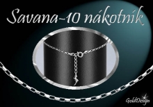 Savana 10 - nákotník rhodium